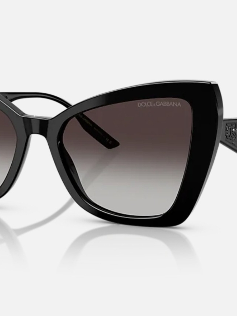 Dolce & Gabbana Women's Black Cat Eye Sunglasses